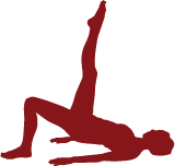 icon of person in Pilates pose